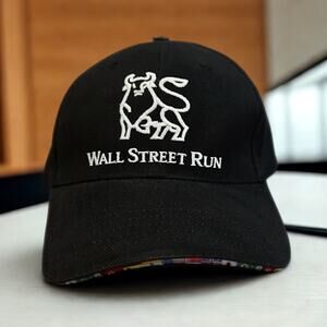 Wall Street Run Merrill Lynch Bull Hat Global Philanthropy Adjustable OSFM RARE